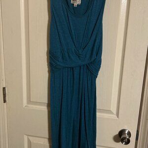 M.S.S.P Max Studio Specialty Products Greenblue Dress Size Large Long Preloved